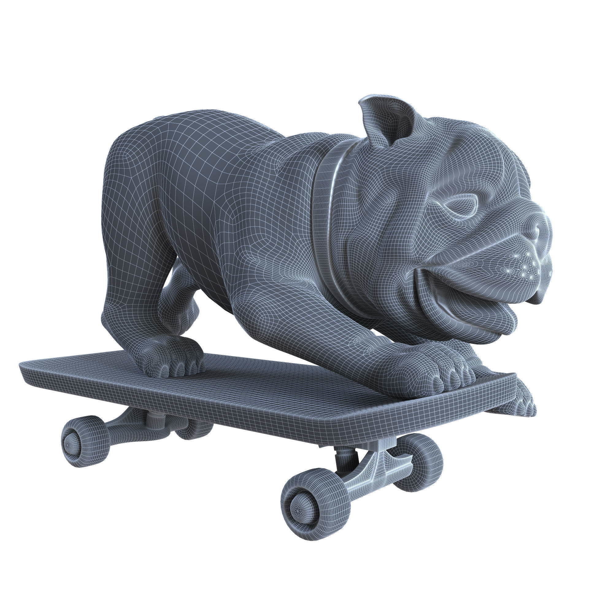 Skating Dog and the BoConcept decor set 3D model_65