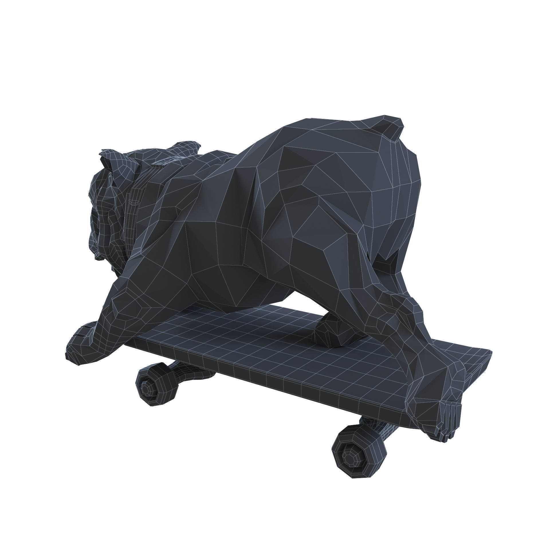Skating Dog and the BoConcept decor set 3D model_67