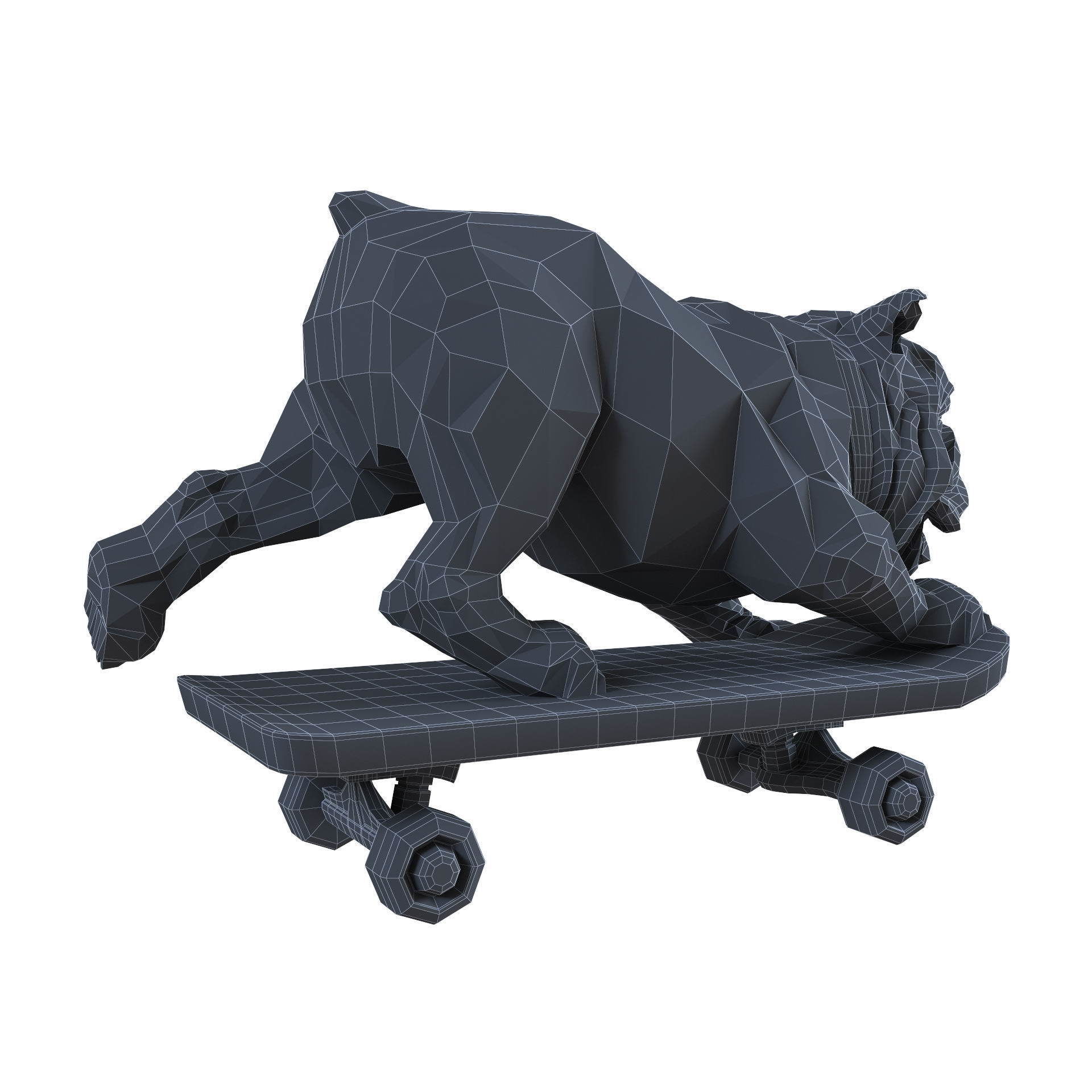 Skating Dog and the BoConcept decor set 3D model_69