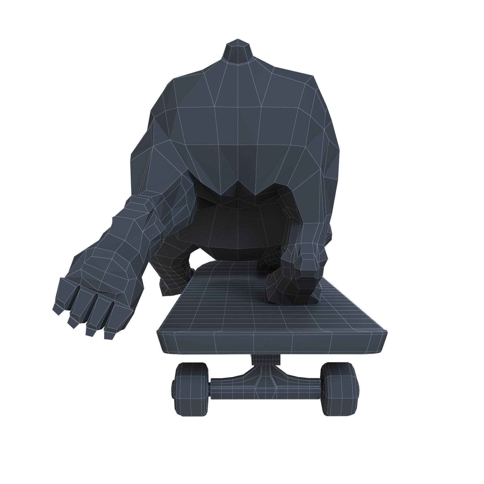 Skating Dog and the BoConcept decor set 3D model_78