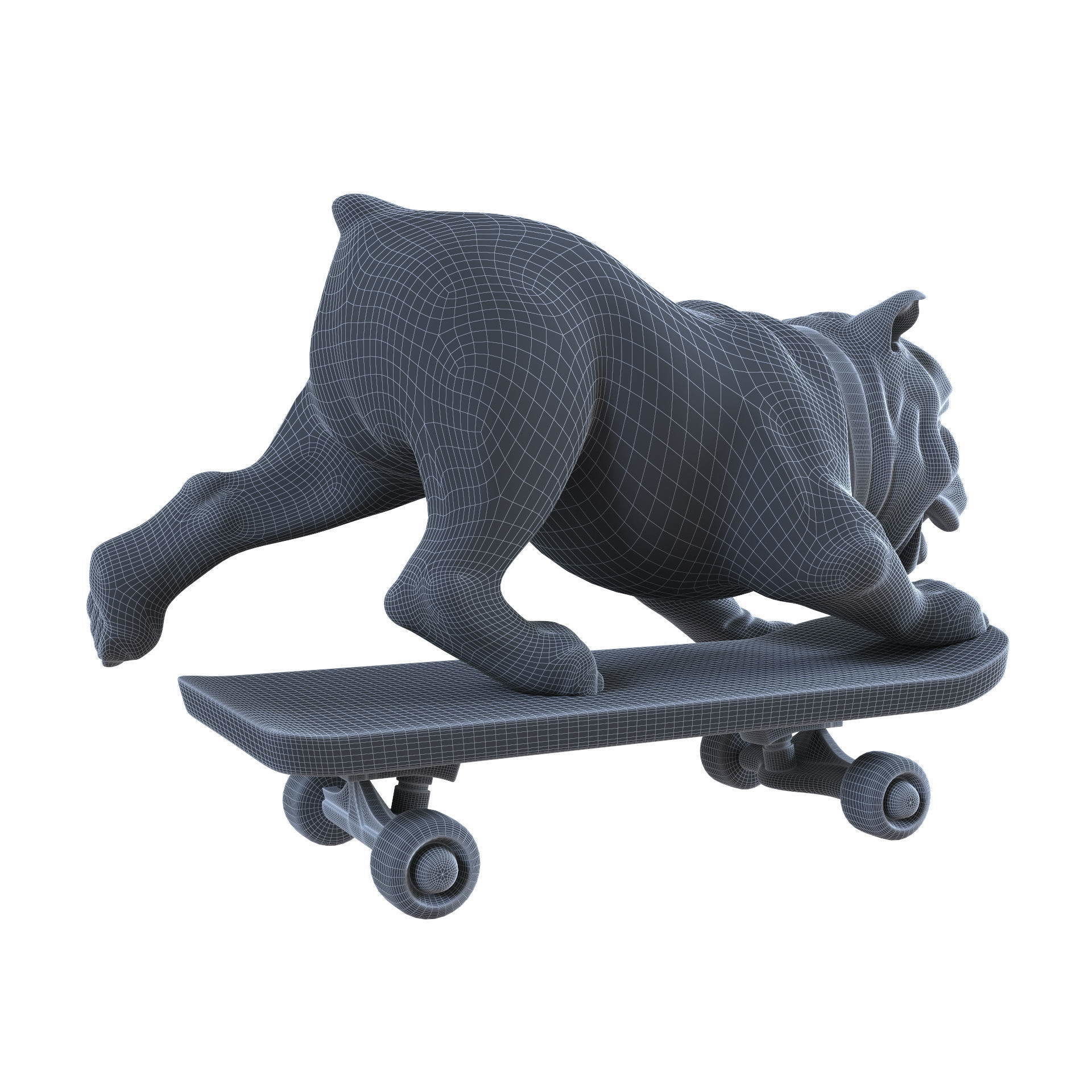 Skating Dog and the BoConcept decor set 3D model_70