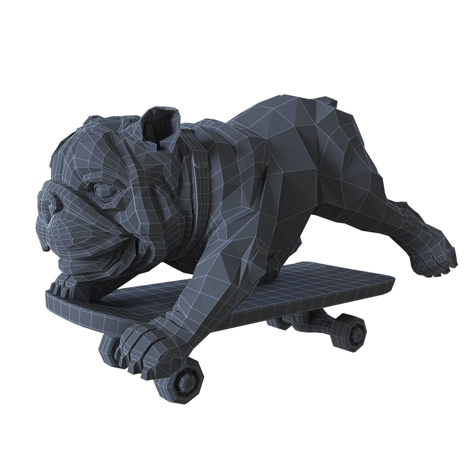 Skating Dog and the BoConcept decor set 3D model_58