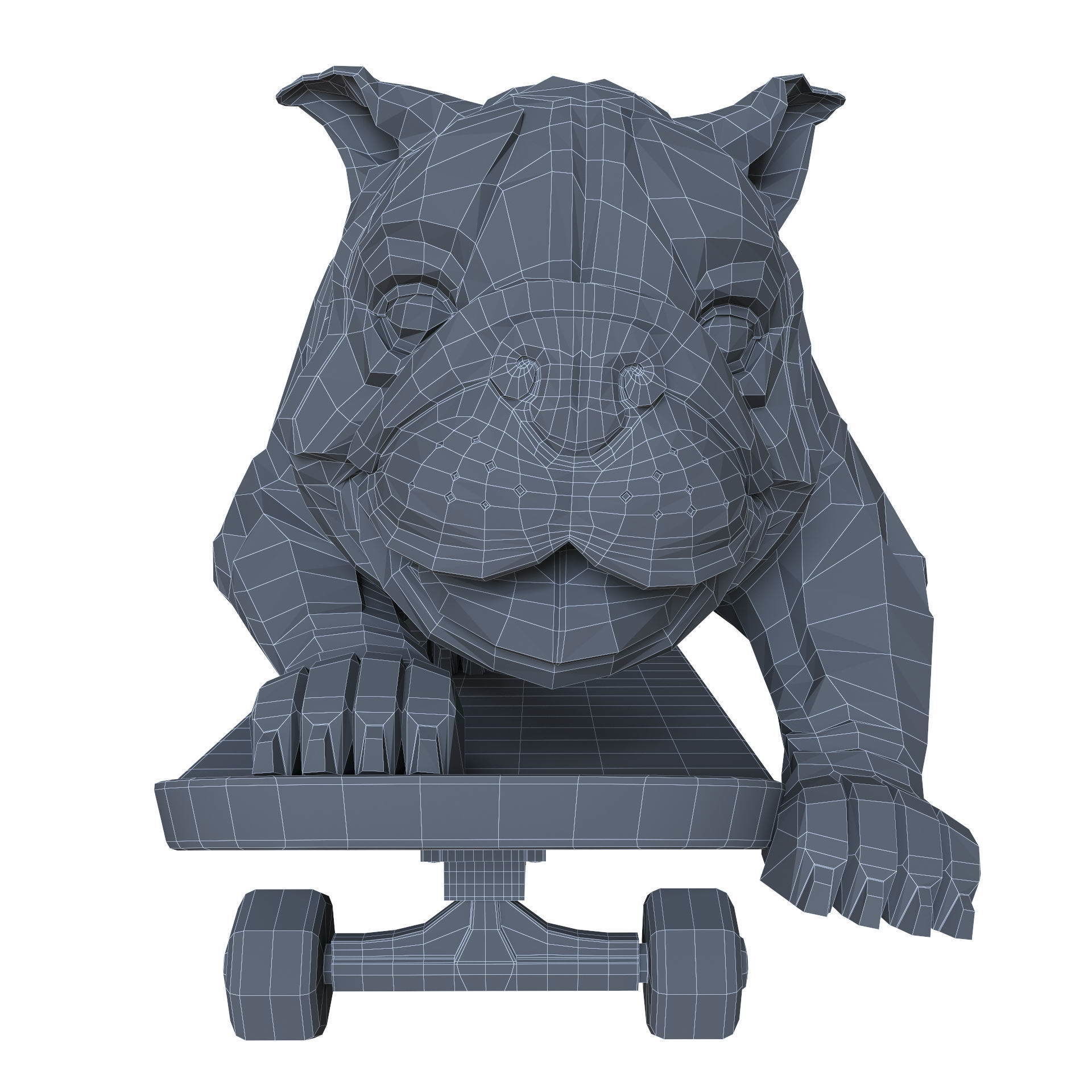 Skating Dog and the BoConcept decor set 3D model_60