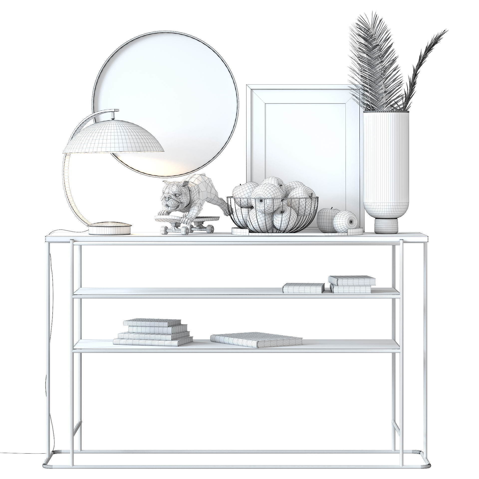 Skating Dog and the BoConcept decor set 3D model_39