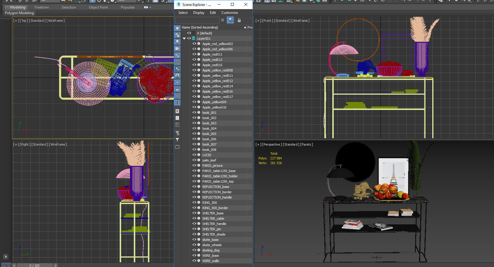 Skating Dog and the BoConcept decor set 3D model_87