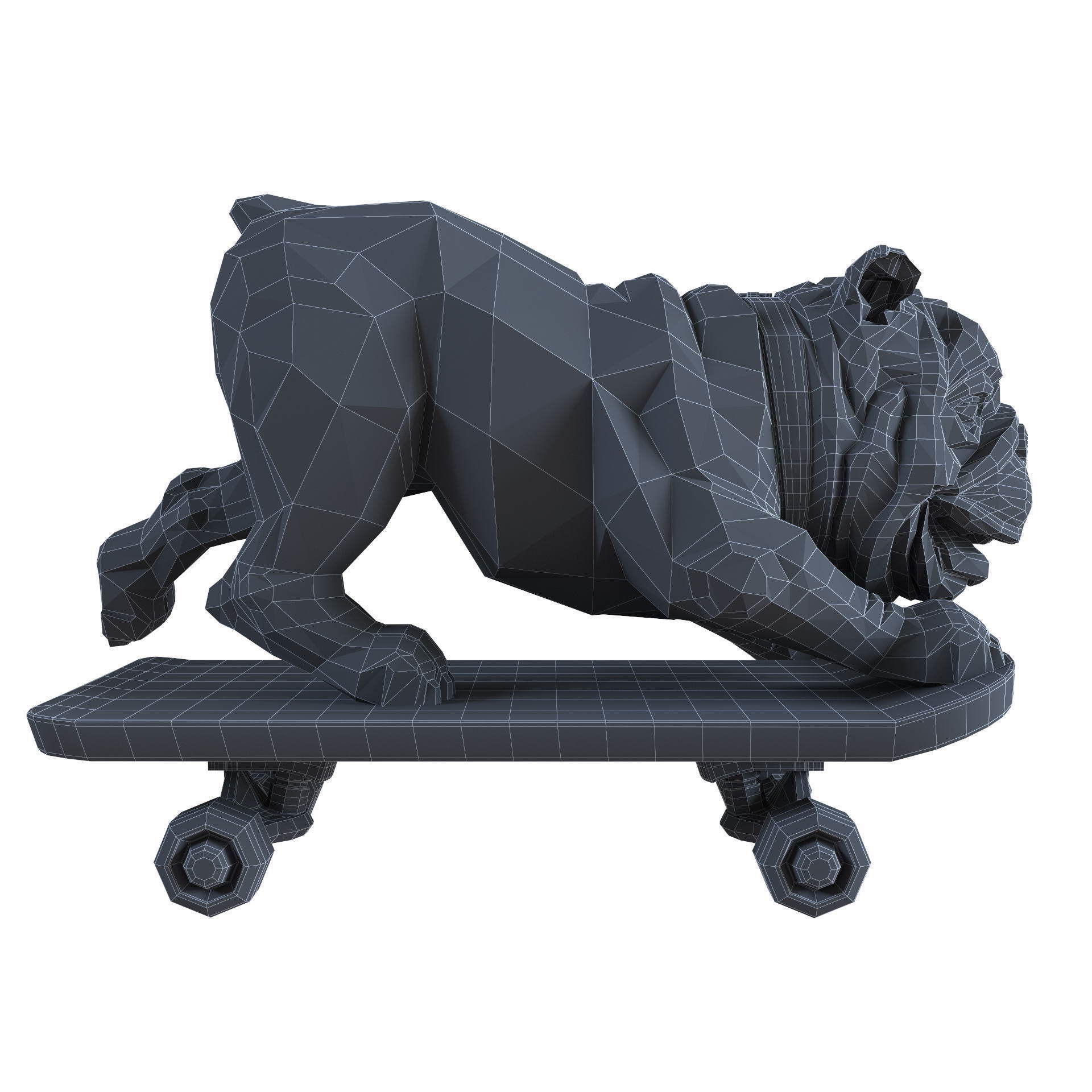 Skating Dog and the BoConcept decor set 3D model_64