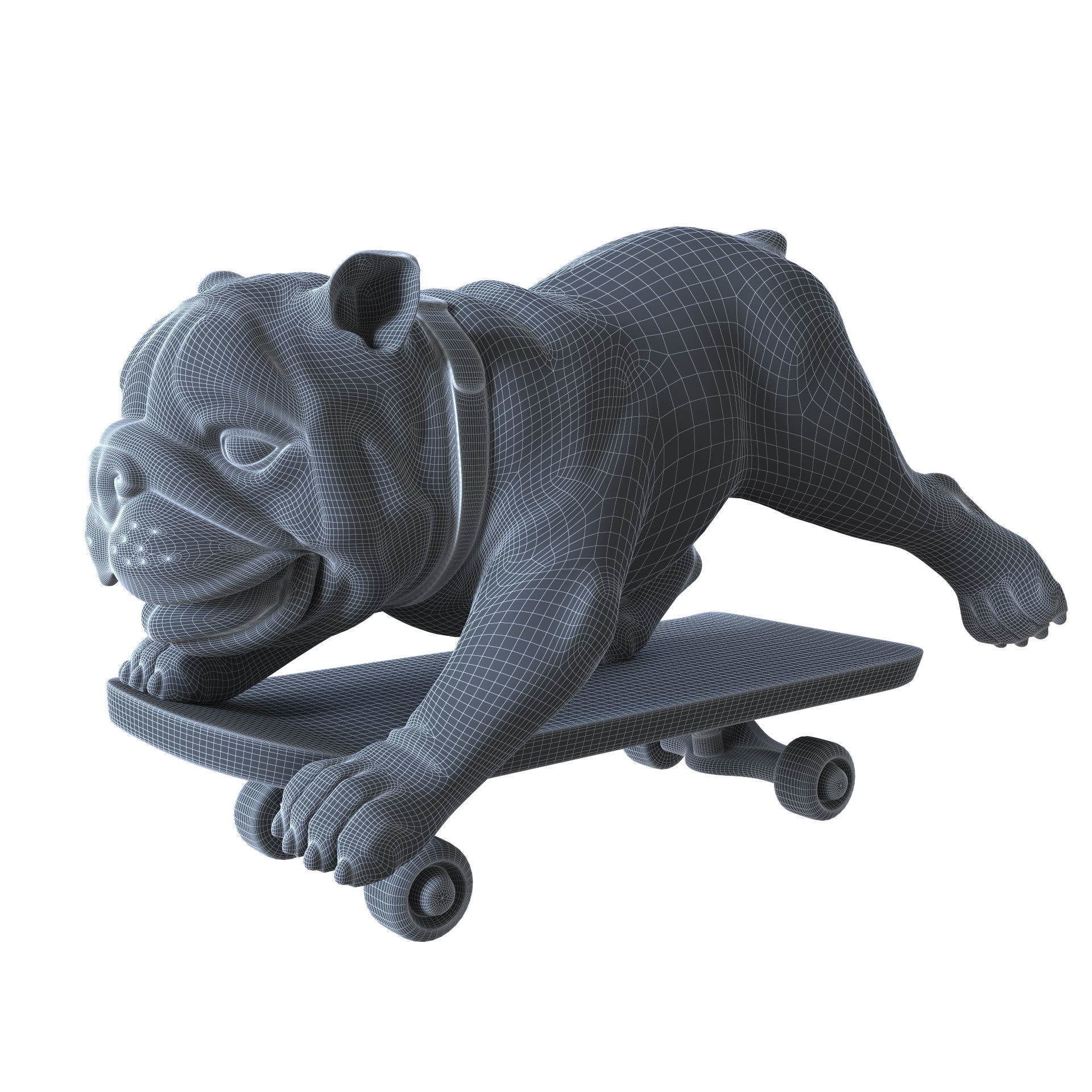 Skating Dog and the BoConcept decor set 3D model_63