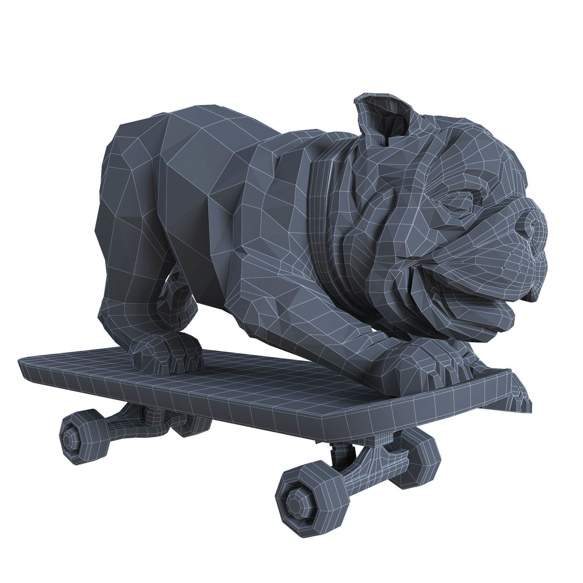 Skating Dog and the BoConcept decor set 3D model_61