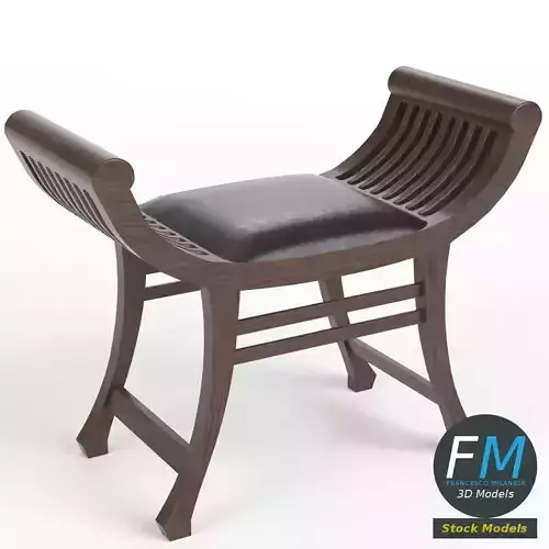Klismos stool 3D model