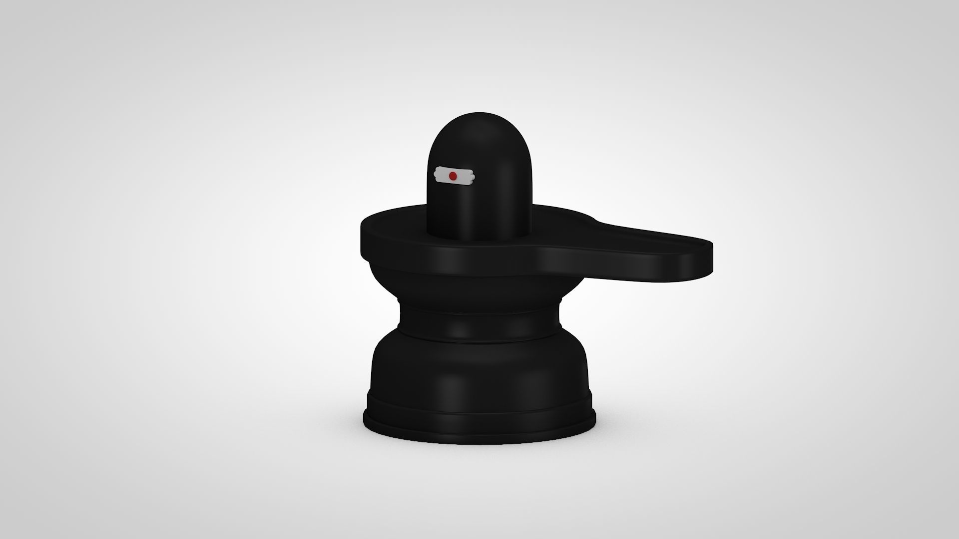 Shiva Lingam Low-poly 3D model_1