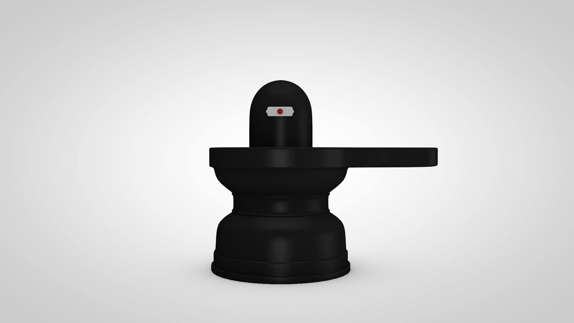 Shiva Lingam Low-poly 3D model_2