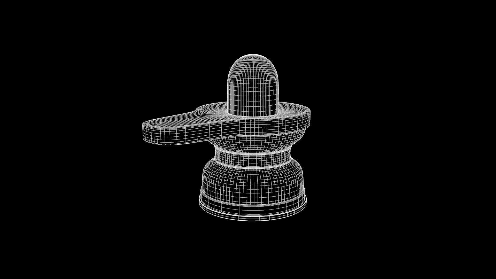 Shiva Lingam Low-poly 3D model_6