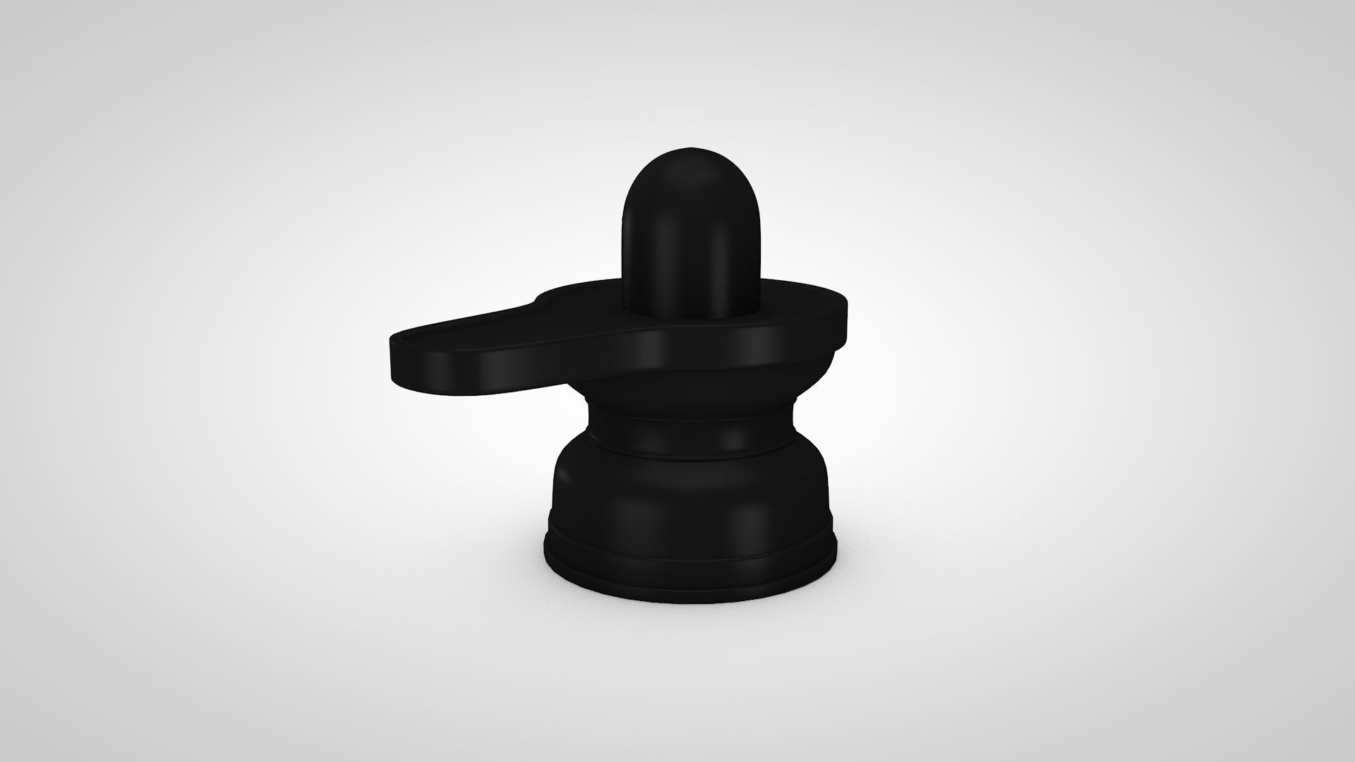 Shiva Lingam Low-poly 3D model_4