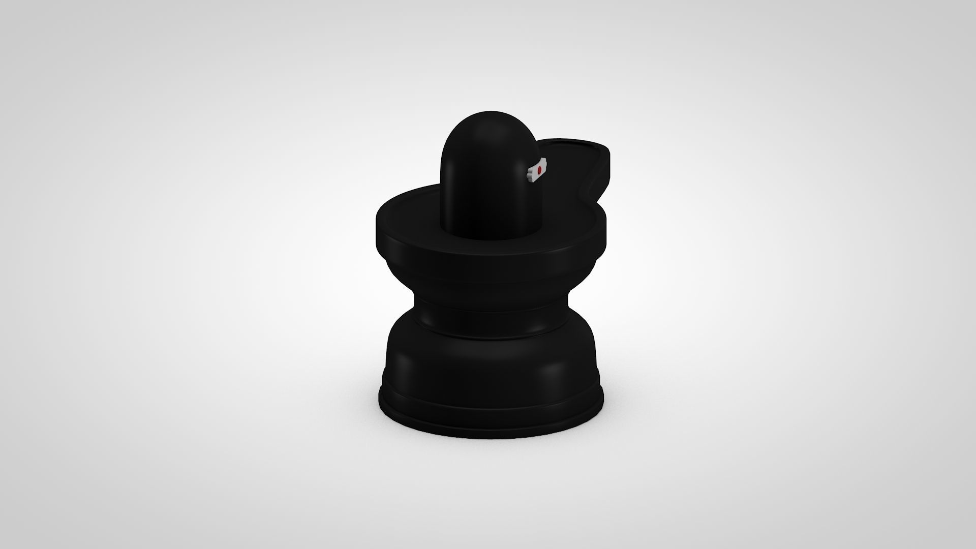 Shiva Lingam Low-poly 3D model_3