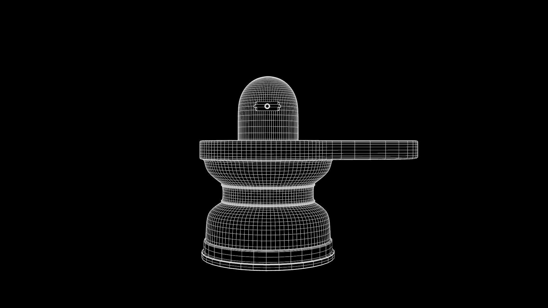 Shiva Lingam Low-poly 3D model_5