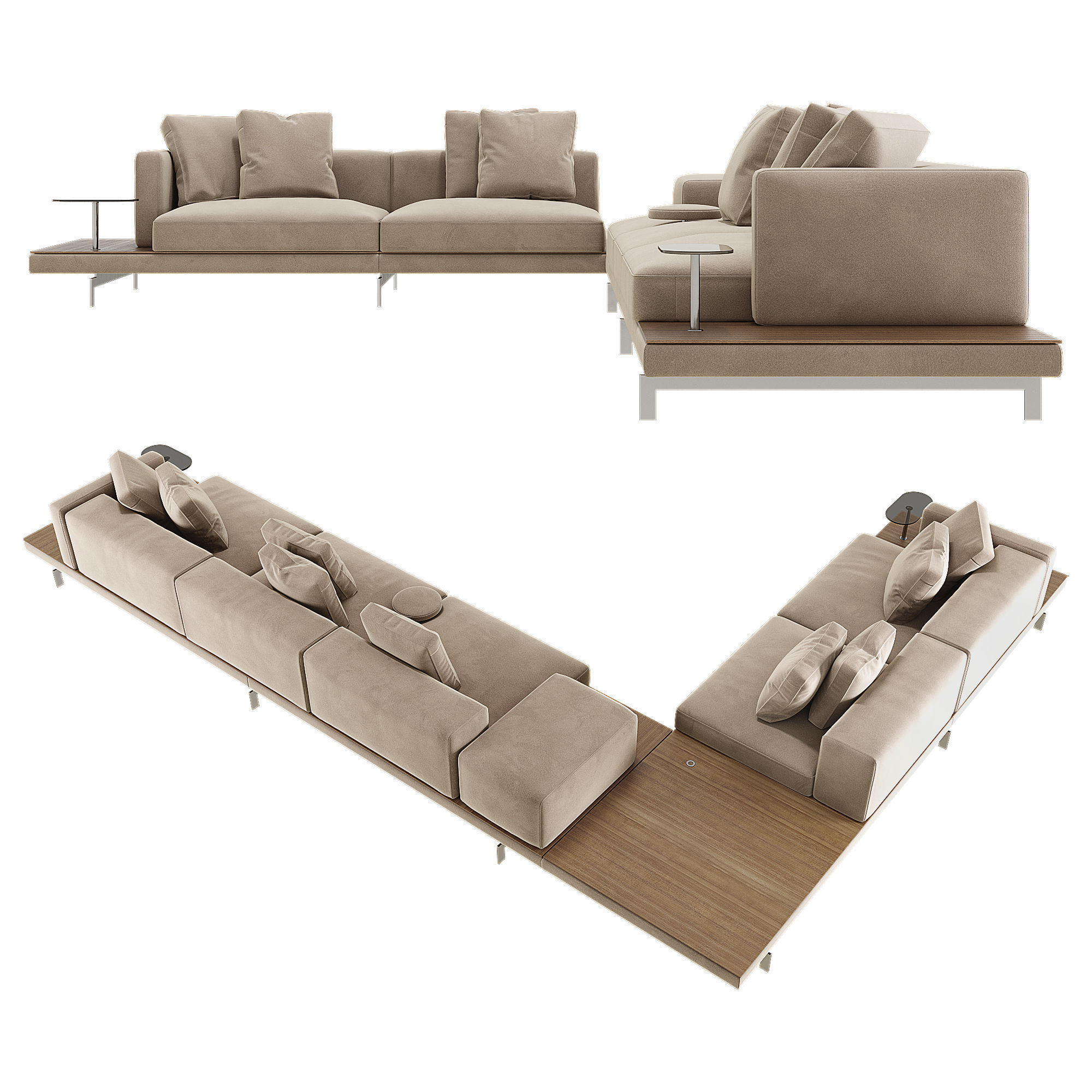 Dock Sofa option 01 3D model_1