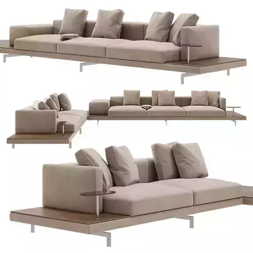 Dock Sofa option 01 3D model