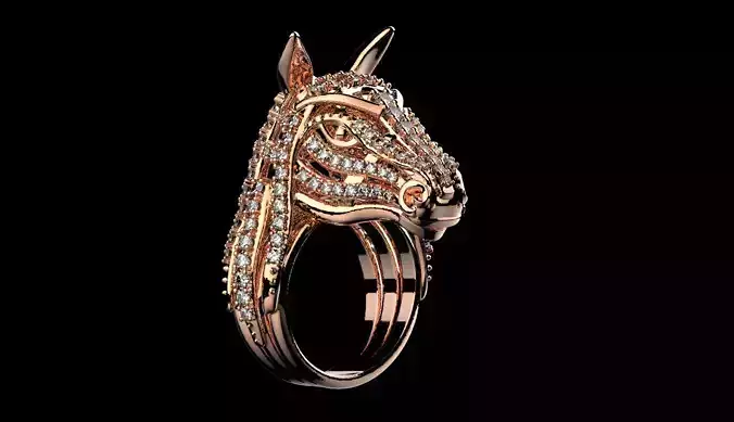 Horse ring 3D print model