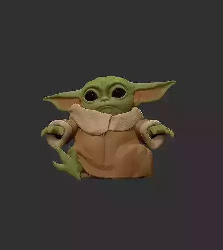 Baby yoda 3D print model