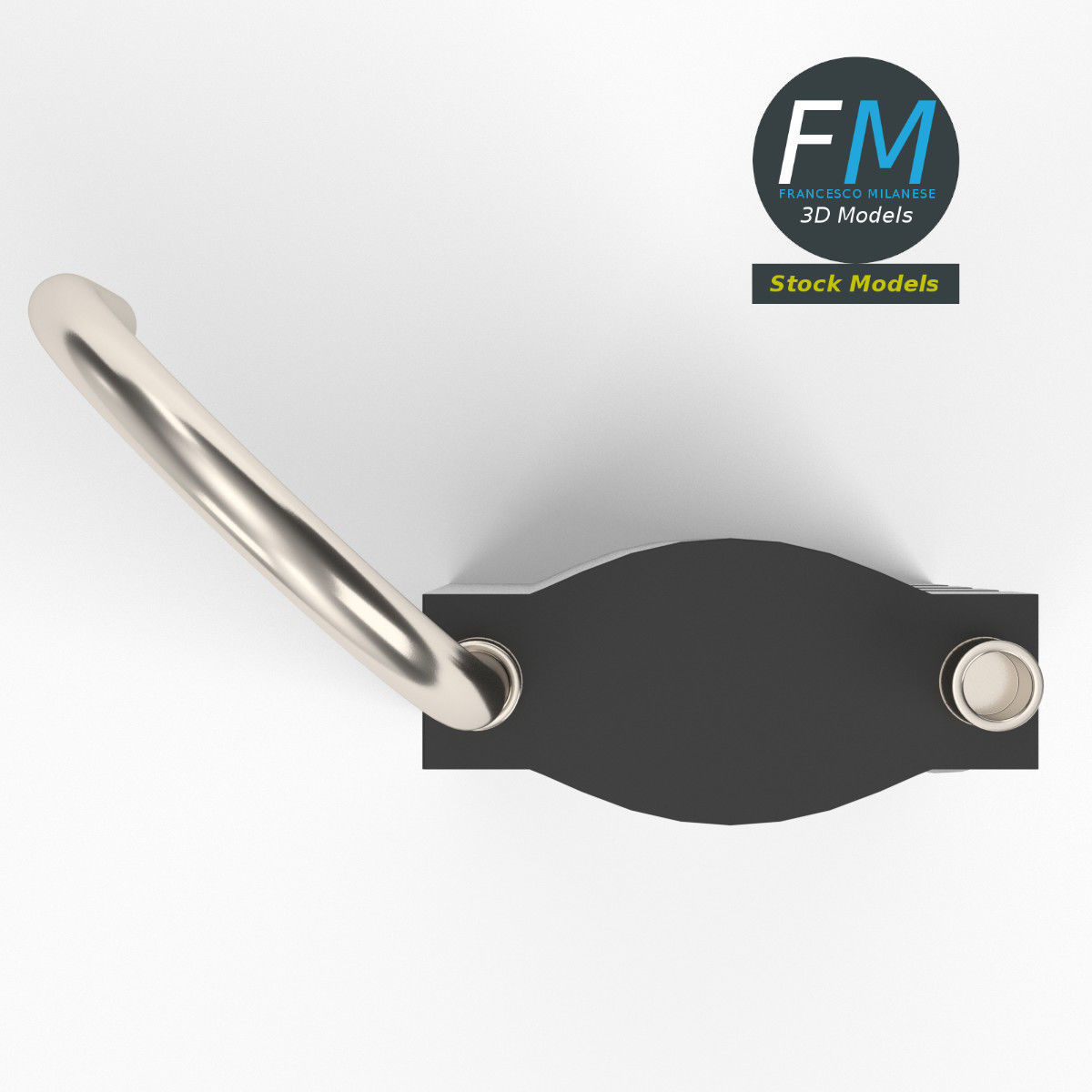 Luggage lock 3D model_6