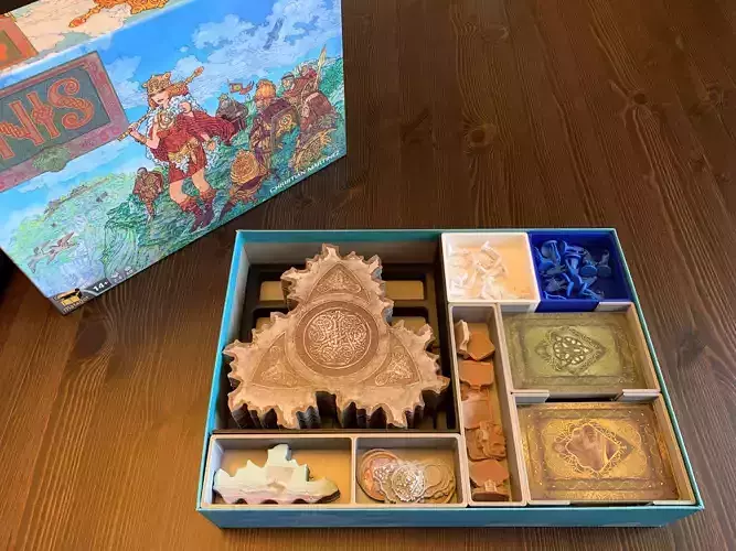 Inis Board Game Organizer Insert with Seasons of Inis Expansion 3D print model