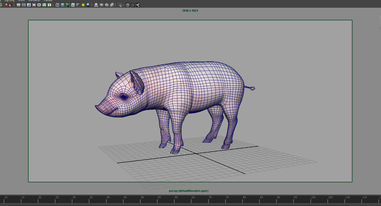 cute pig 3d model 3D model_8
