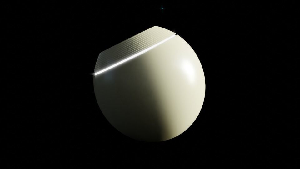 futuristic orb speaker 3D model_5