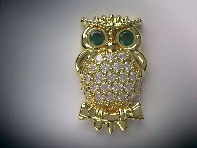 Owl pendant or earring