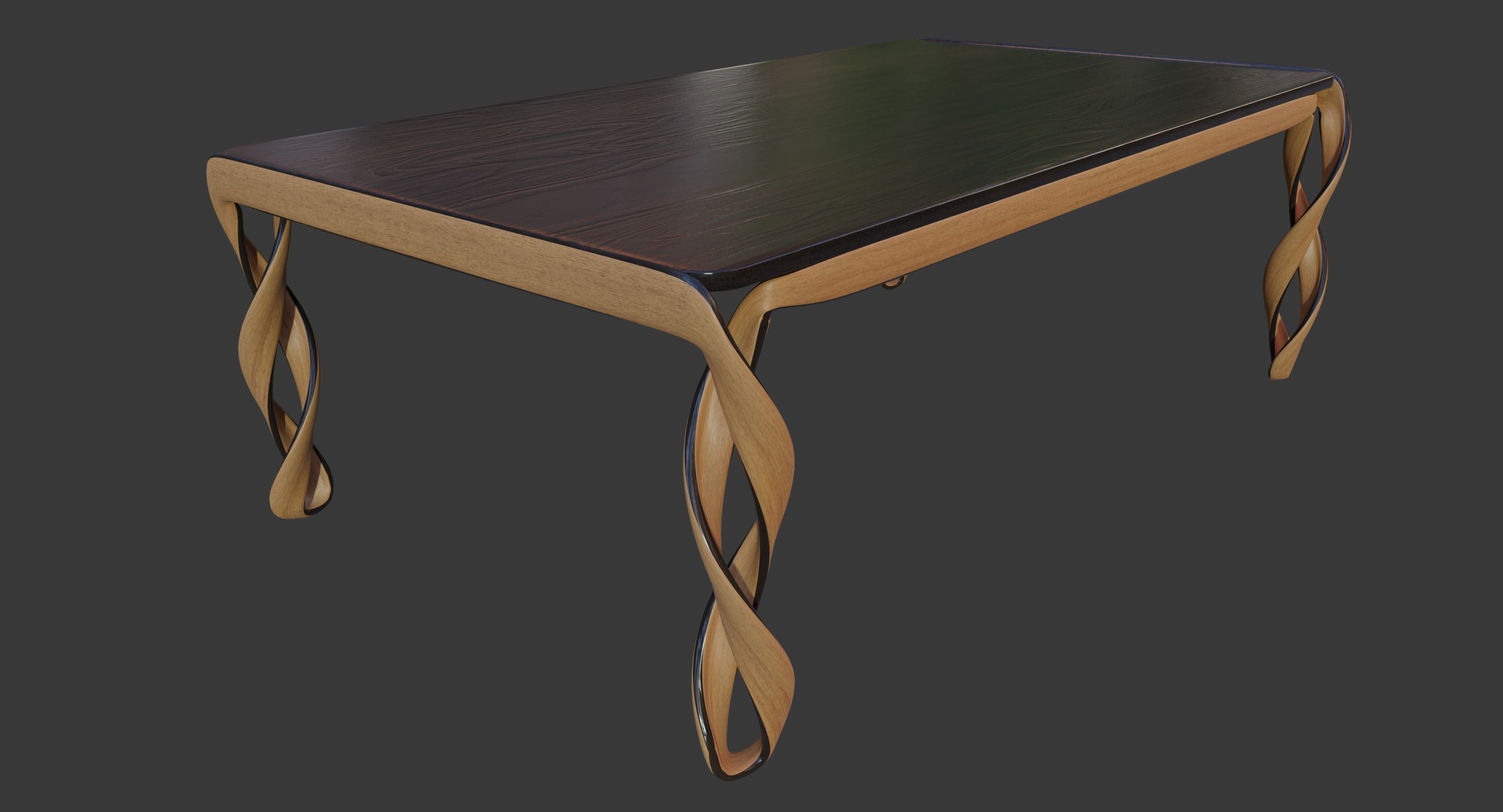 Double Helix Table 3D model_1