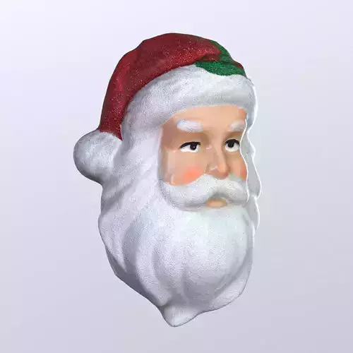 Santa Christmas Head Photoscan 