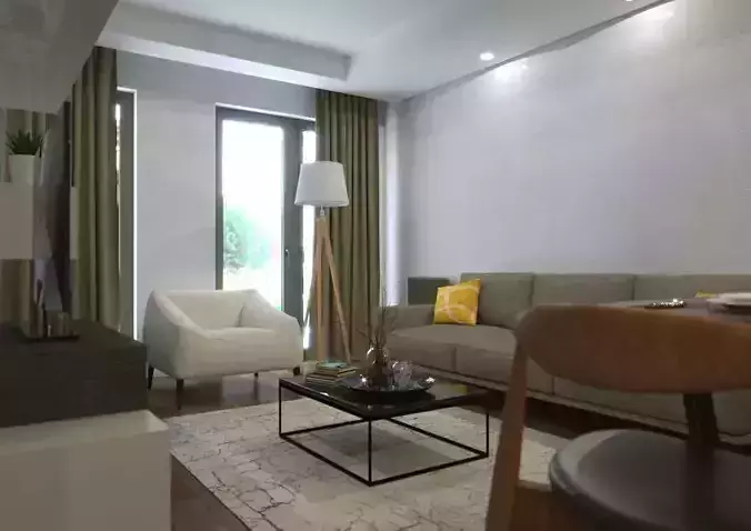 Living Room Sketchup Vray Next V2