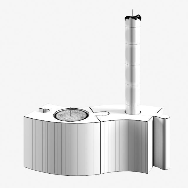 WERMER Candlestick and Tealight 3D model_2