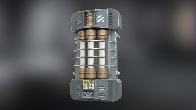 Sci-fi Lamp Game-ready PBR 3D model Free low-poly 3D model