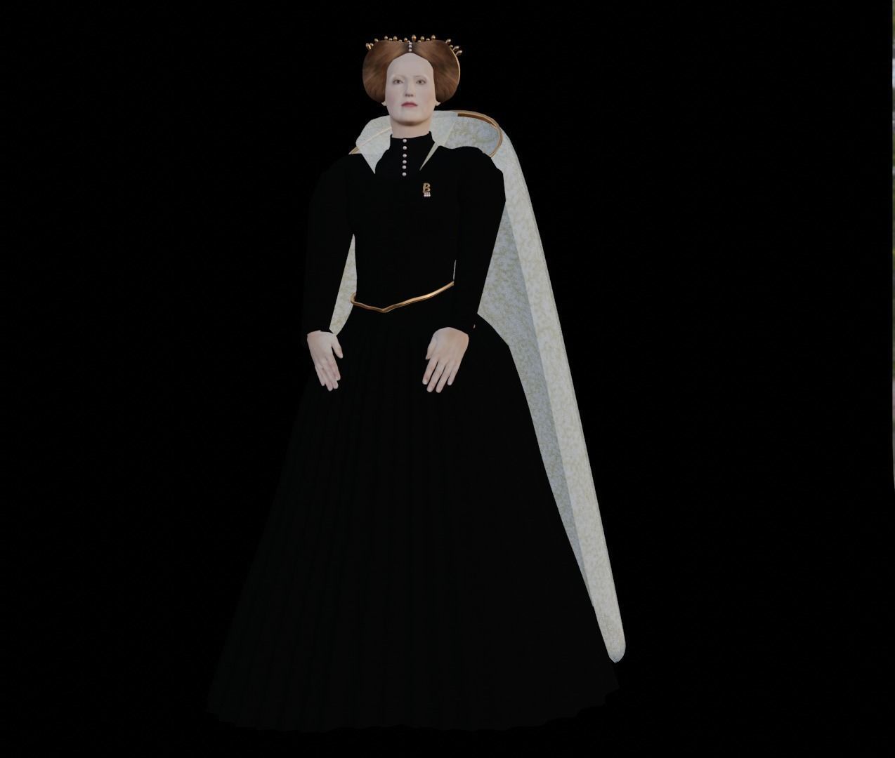 Queen Elizabeth I 3D model_5