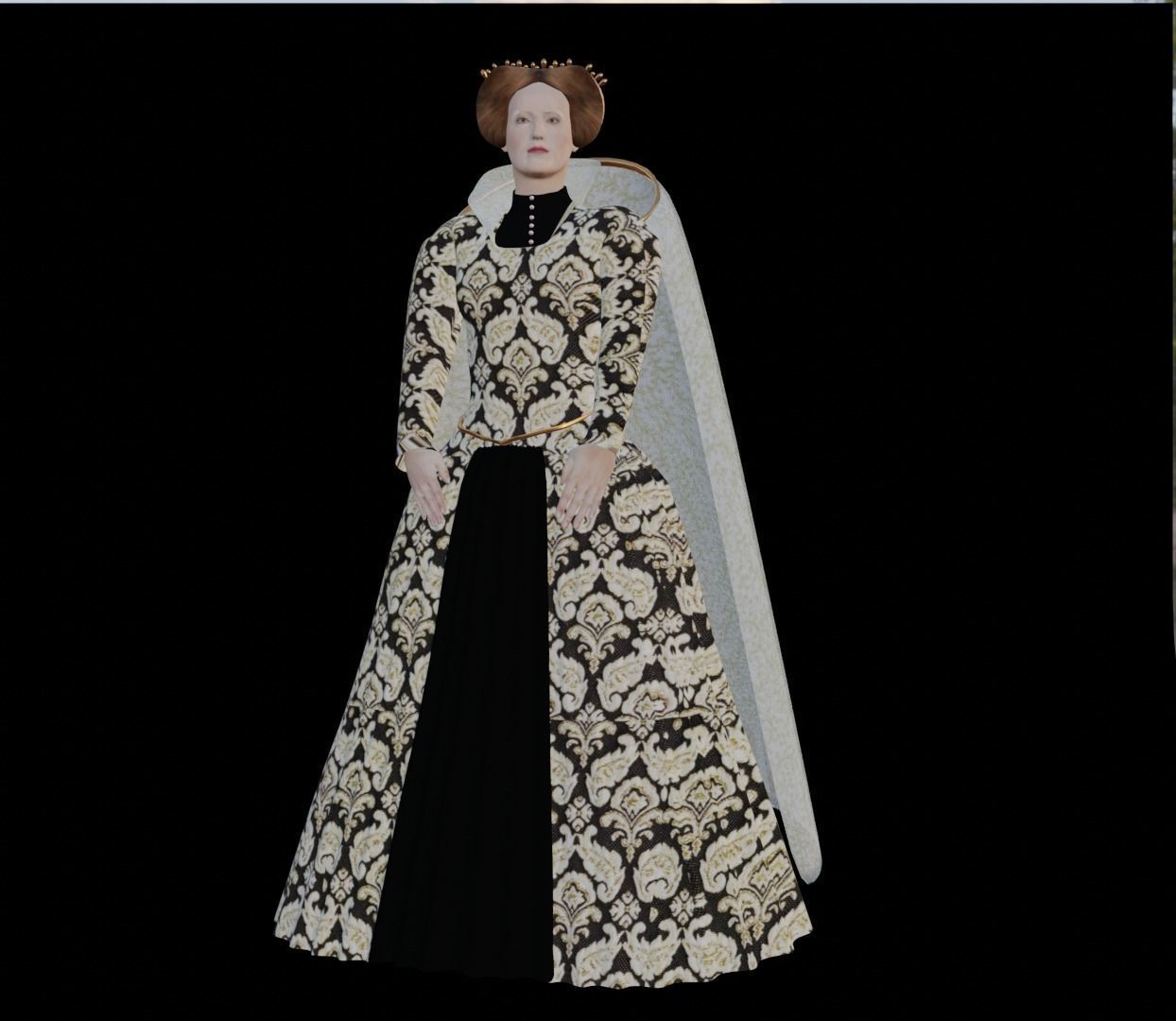 Queen Elizabeth I 3D model_3