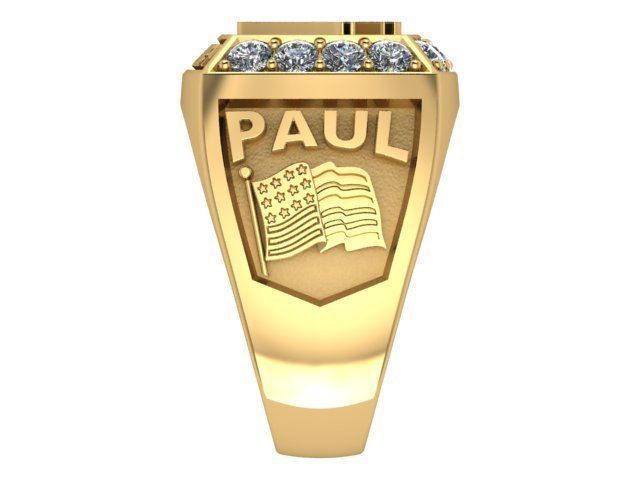 2018 Paul Masonry Ring 3D print model_3