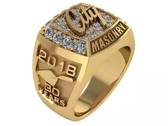 2018 Paul Masonry Ring 3D print model