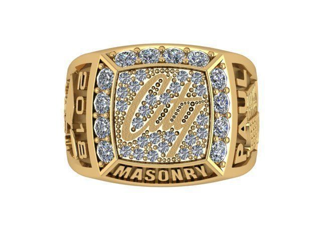 2018 Paul Masonry Ring 3D print model_2