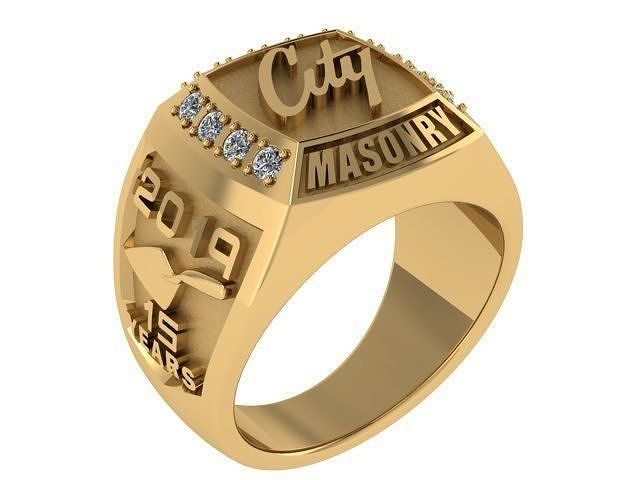 2019 Barbra Masonry Ring  3D print model