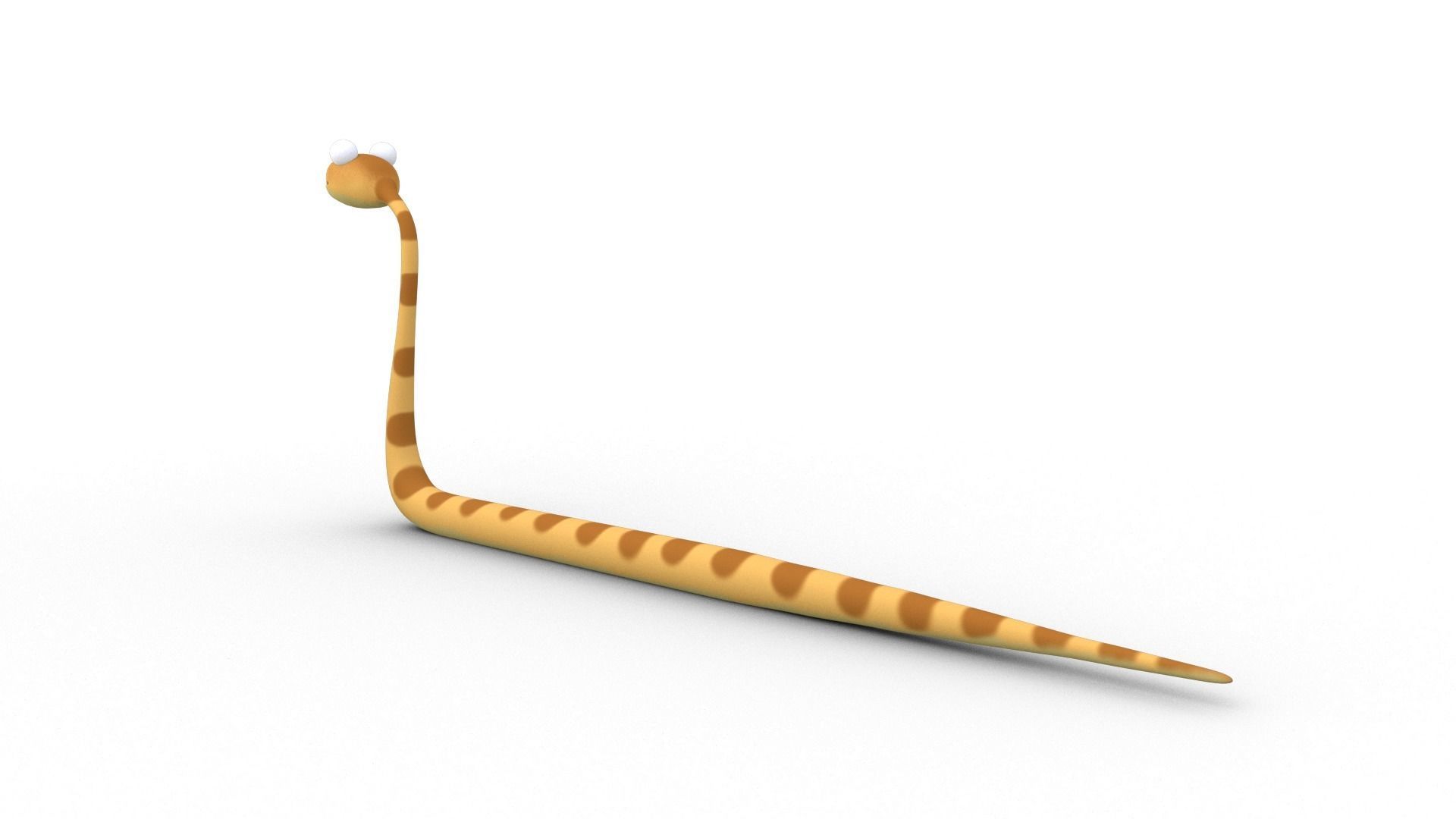 Cartoon Snake - Rigged Low-poly 3D model_1