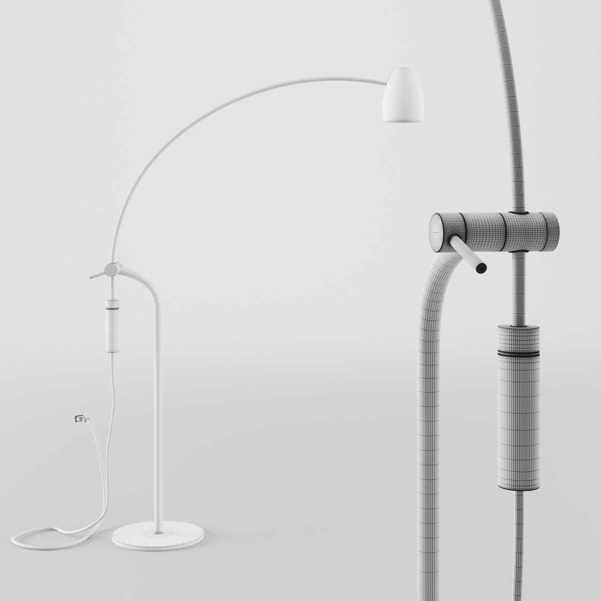 Hercules Table Lamp 3D model_4