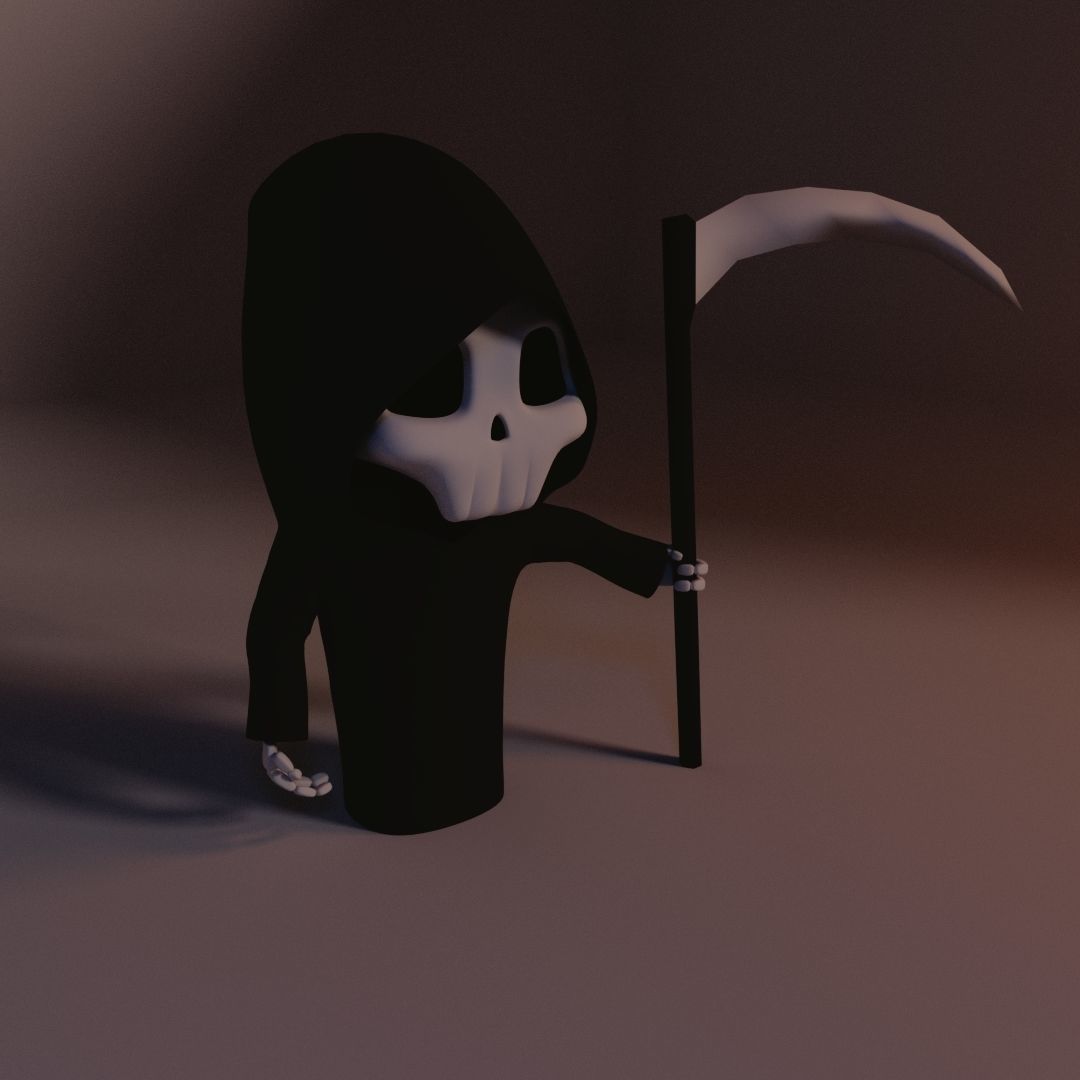 Character - Skeleton Low-poly 3D model_5