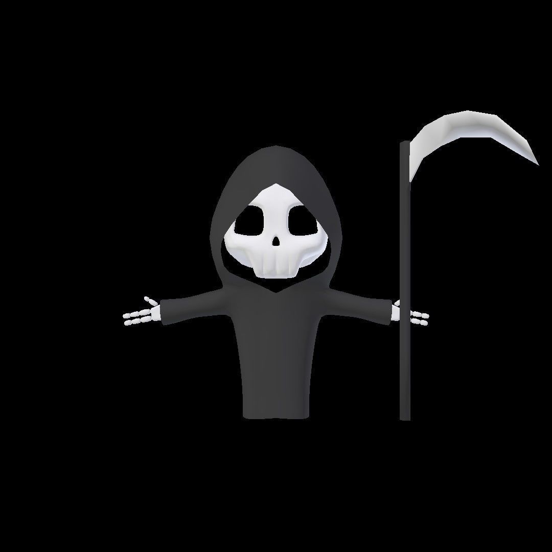 Character - Skeleton Low-poly 3D model_9