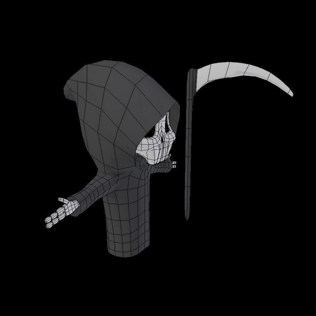 Character - Skeleton Low-poly 3D model_11