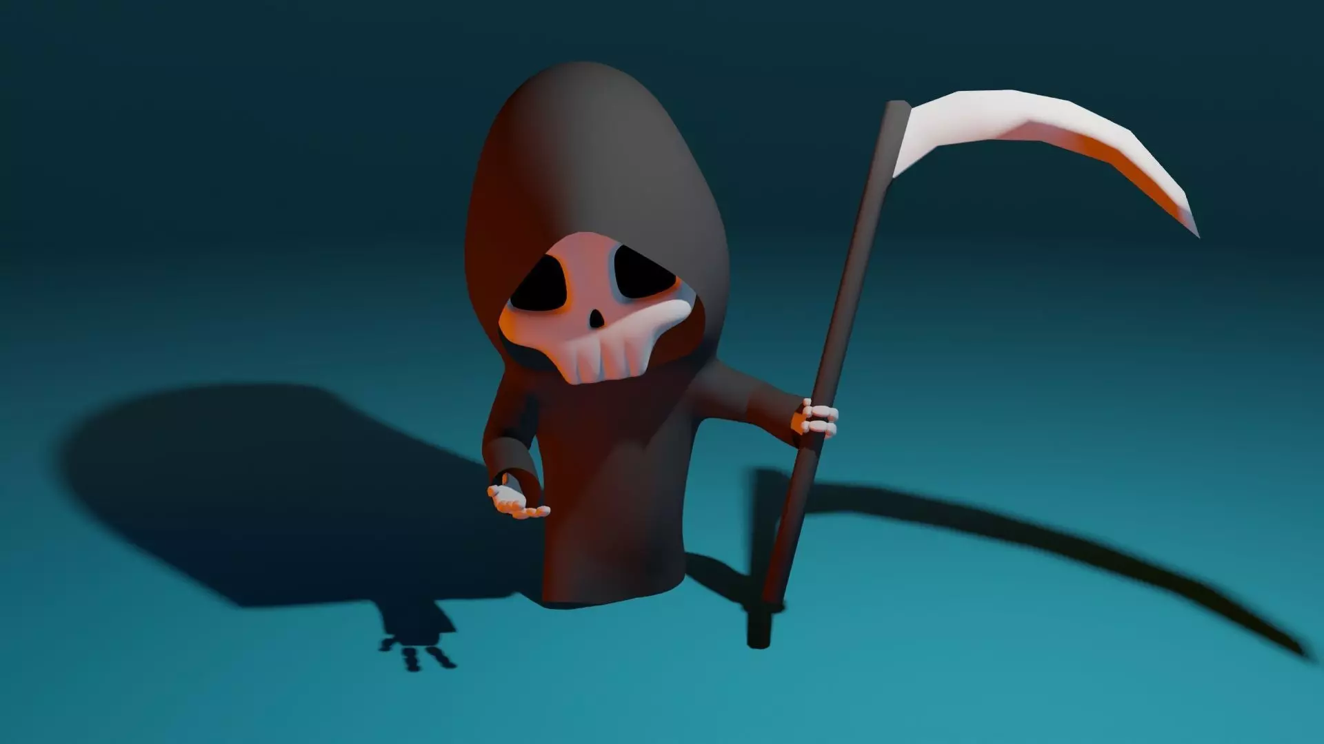 Character - Skeleton Low-poly 3D model_0
