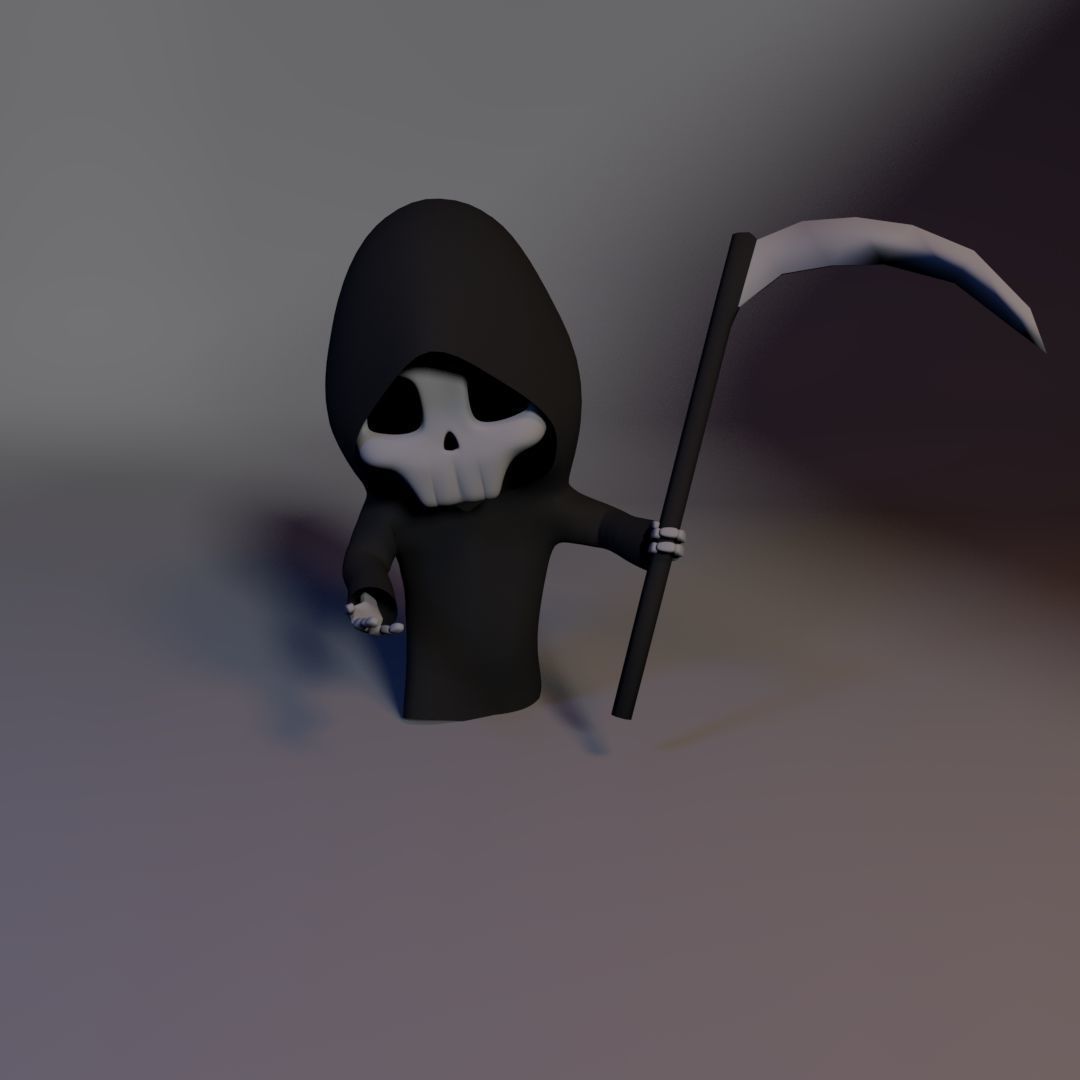 Character - Skeleton Low-poly 3D model_7