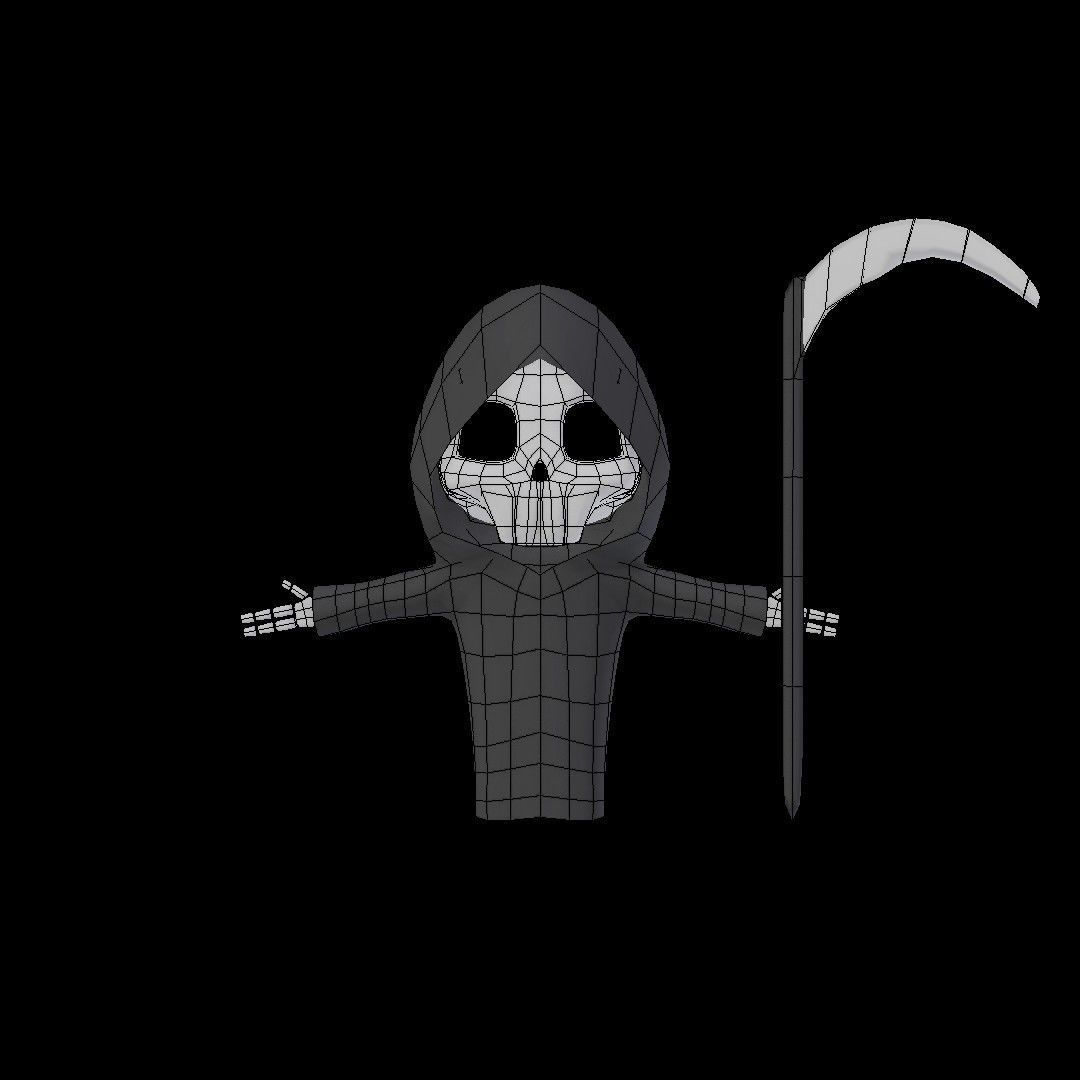 Character - Skeleton Low-poly 3D model_10