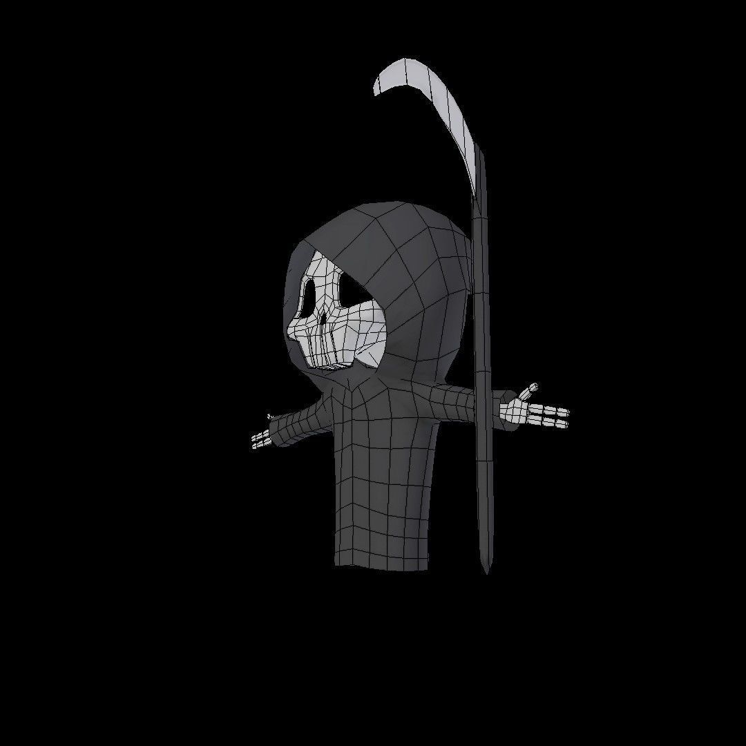 Character - Skeleton Low-poly 3D model_13