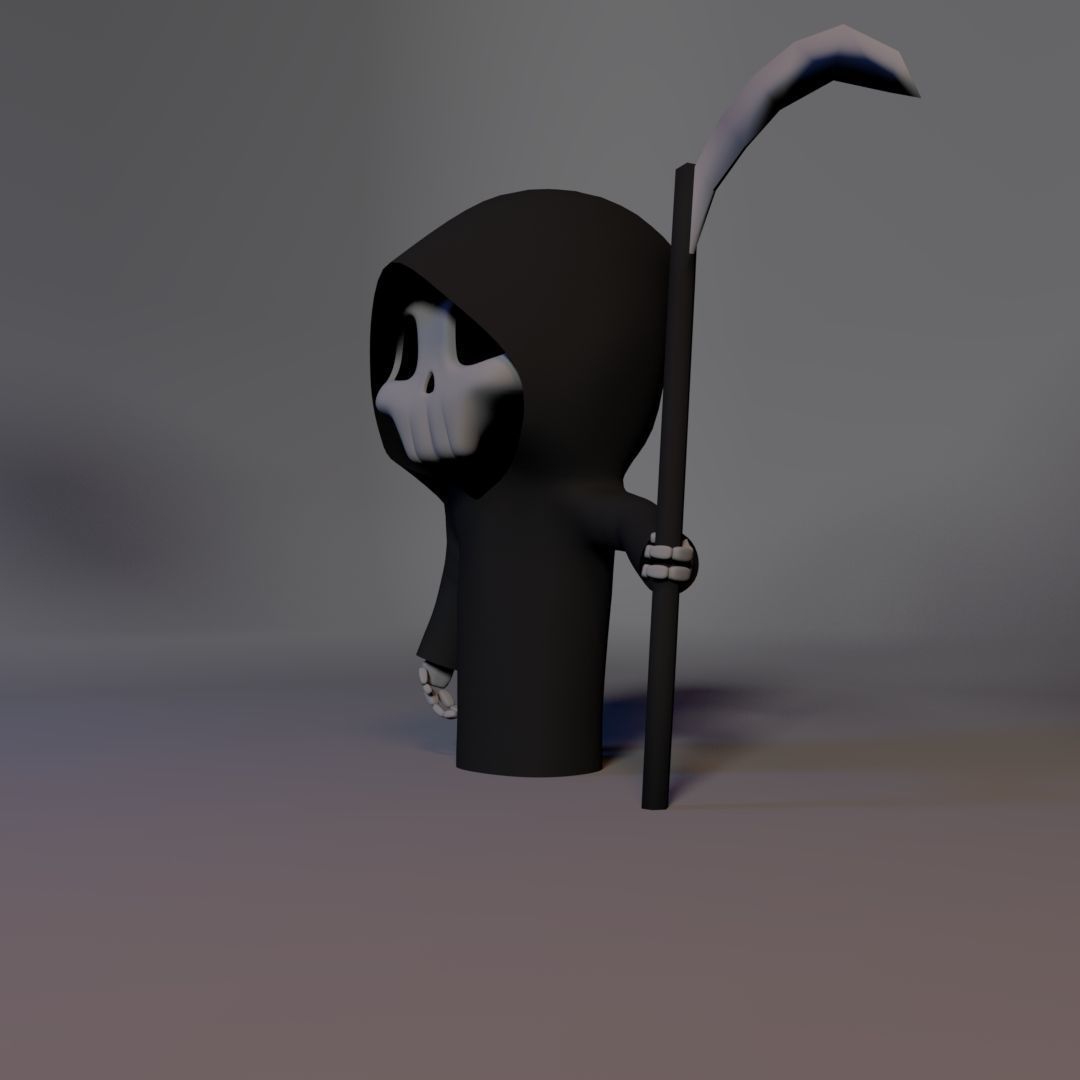 Character - Skeleton Low-poly 3D model_6