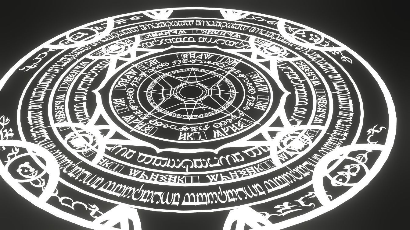 Circle Magic VFX Anime Low-poly 3D model_9